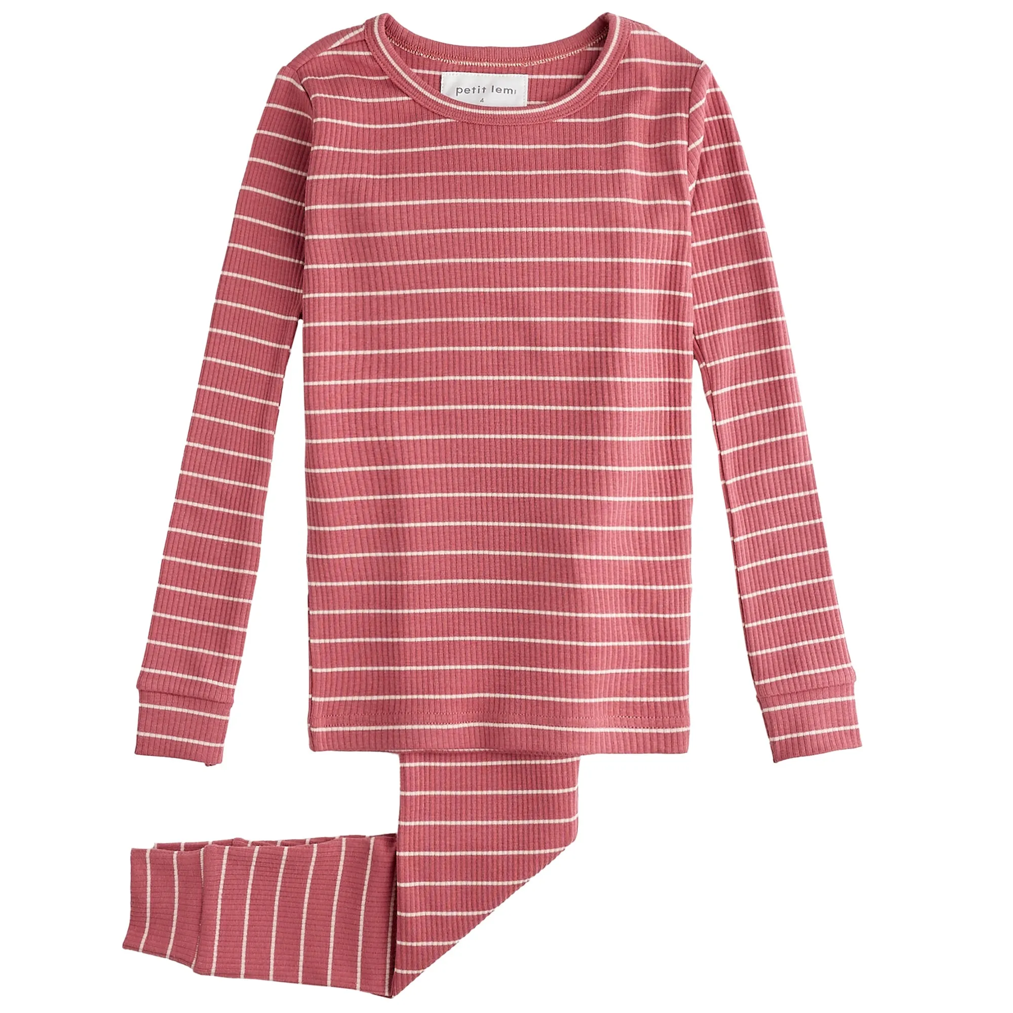 2 Piece Girls Striped Pajamas