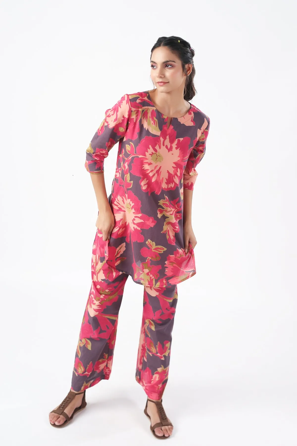 After Dark Cotton Palazzo Loungewear Set