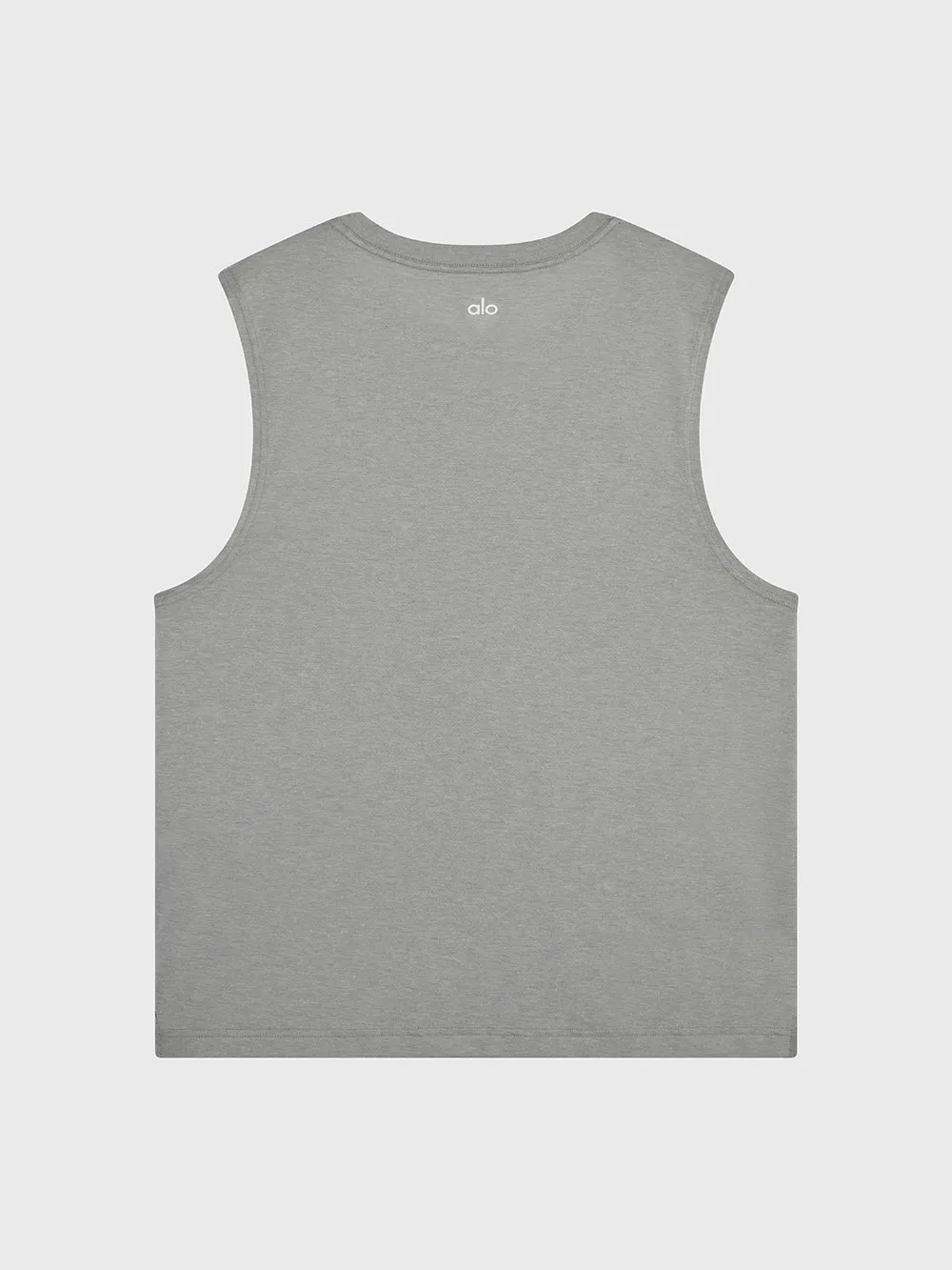 ALO HEATHER GREY TRIUMPH MUSCLE TANK