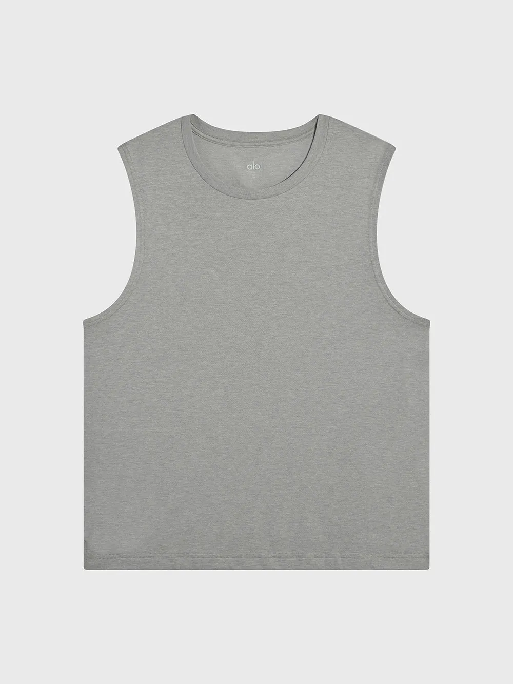 ALO HEATHER GREY TRIUMPH MUSCLE TANK