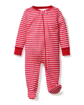 Baby's Pima Romper | Red Stripe