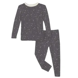 Bamboo Long Sleeve Print Pajama Set - Rain Shooting Stars