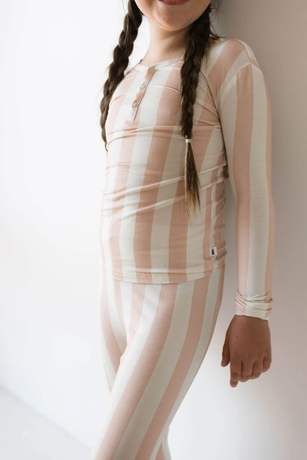 Bamboo Two Piece Pajamas | Candy stripe