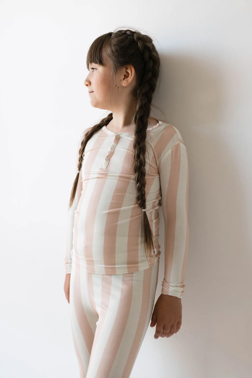 Bamboo Two Piece Pajamas | Candy stripe