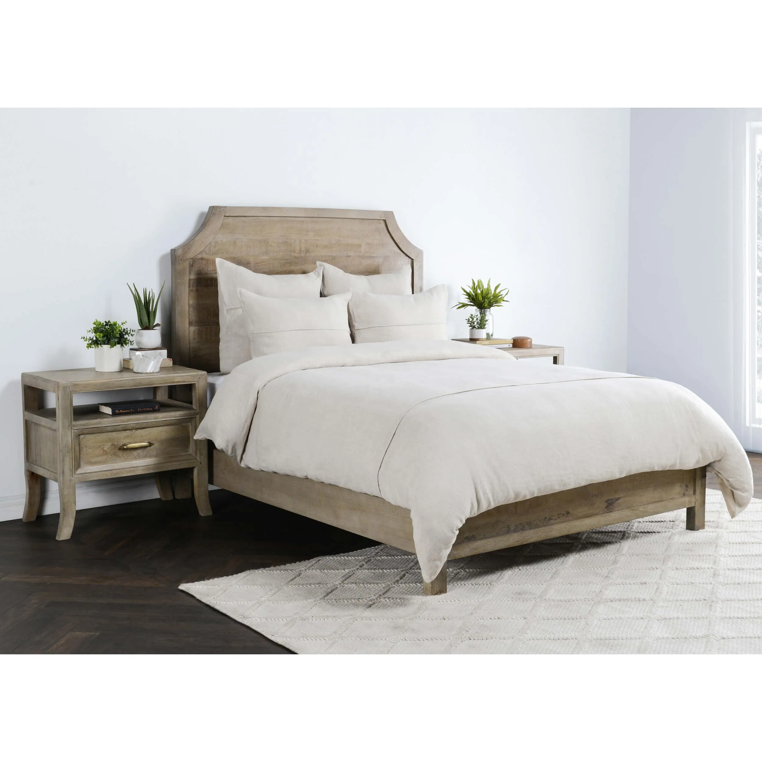 Beaumont Linen Duvet Set, Natural