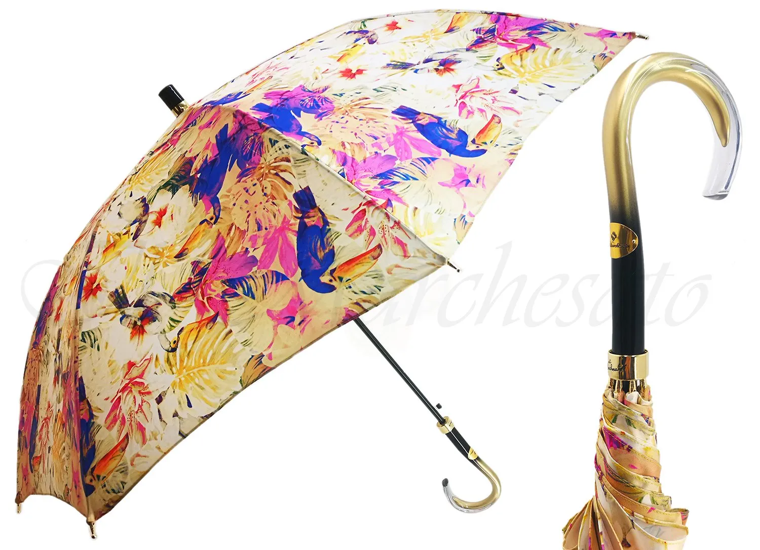 Beautiful Ladies Umbrella With Toucan Design