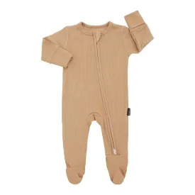 Belan.J Ribbed Bamboo Footed Zipper Sleeper