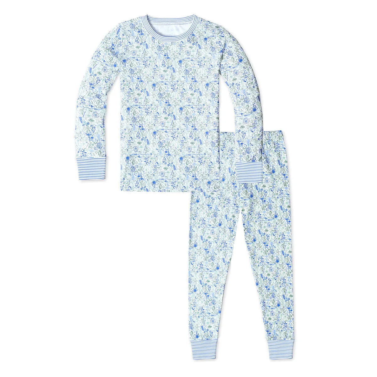 Birth Flowers Two Piece Kids Pajamas