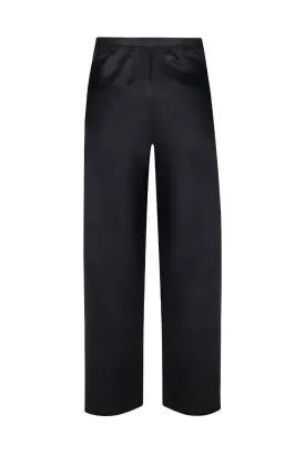 BLACK ELOISE SILK PANTS