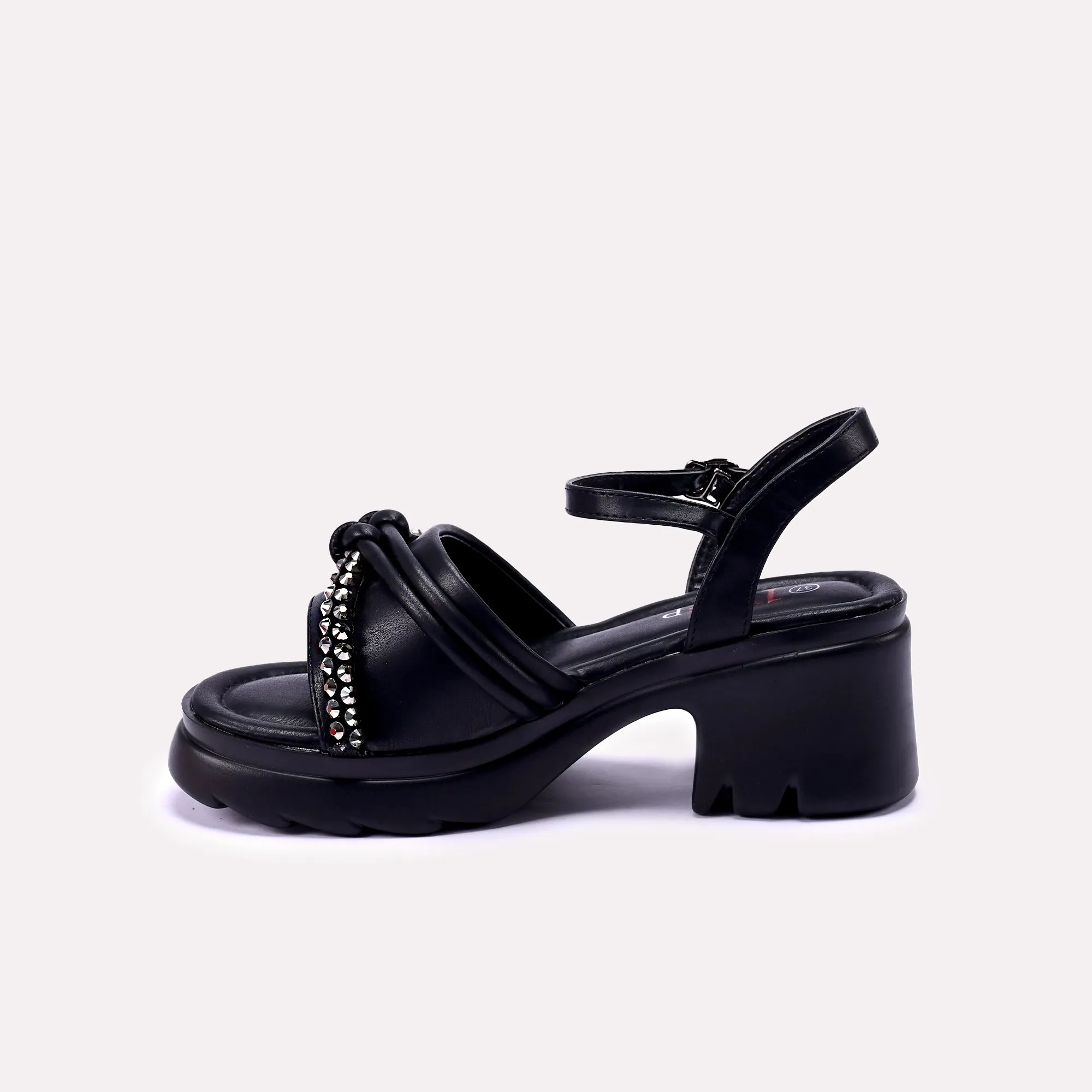 Black Sleek Casual Sandal 0421194