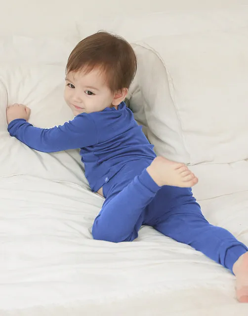 Blue Modal Long Sleeve Pajama