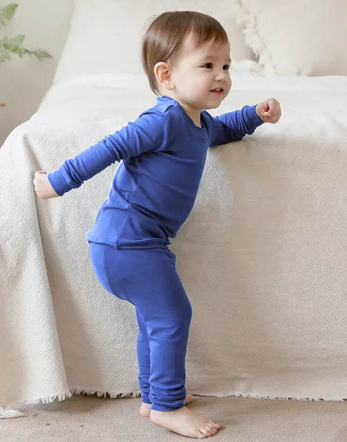 Blue Modal Long Sleeve Pajama