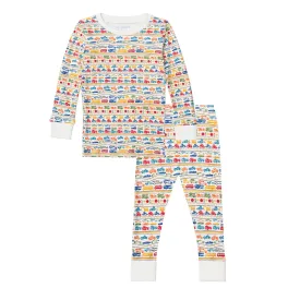 Cars & Trucks Two Piece Kids Pajamas