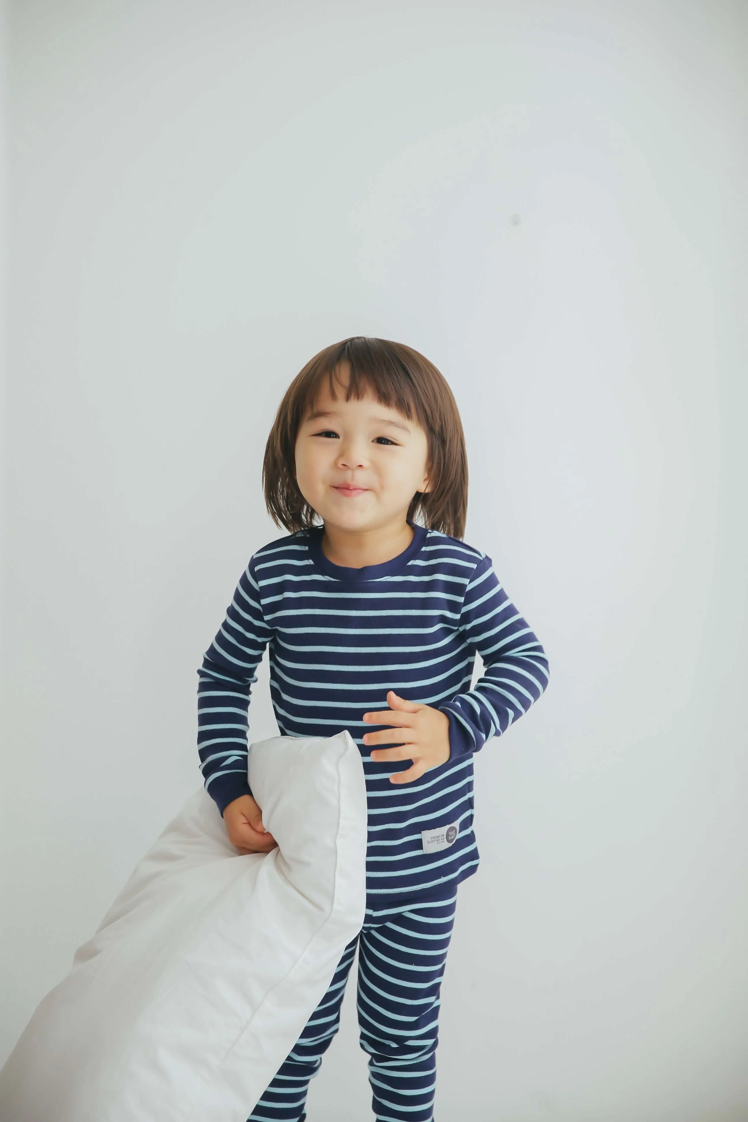 Color Pen Navy Mint Long Sleeve Pajama