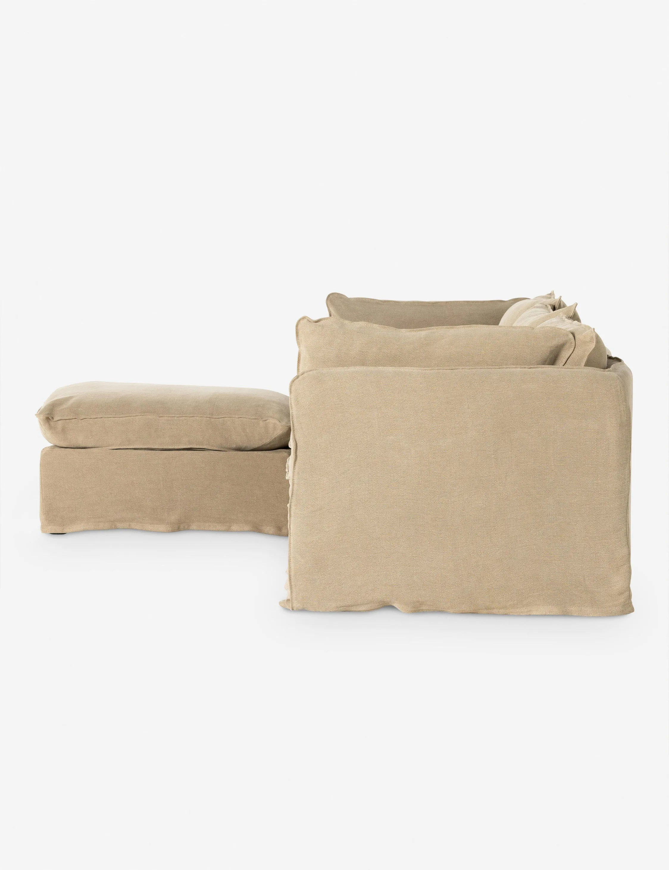 Costello Slipcover Sofa with Ottoman