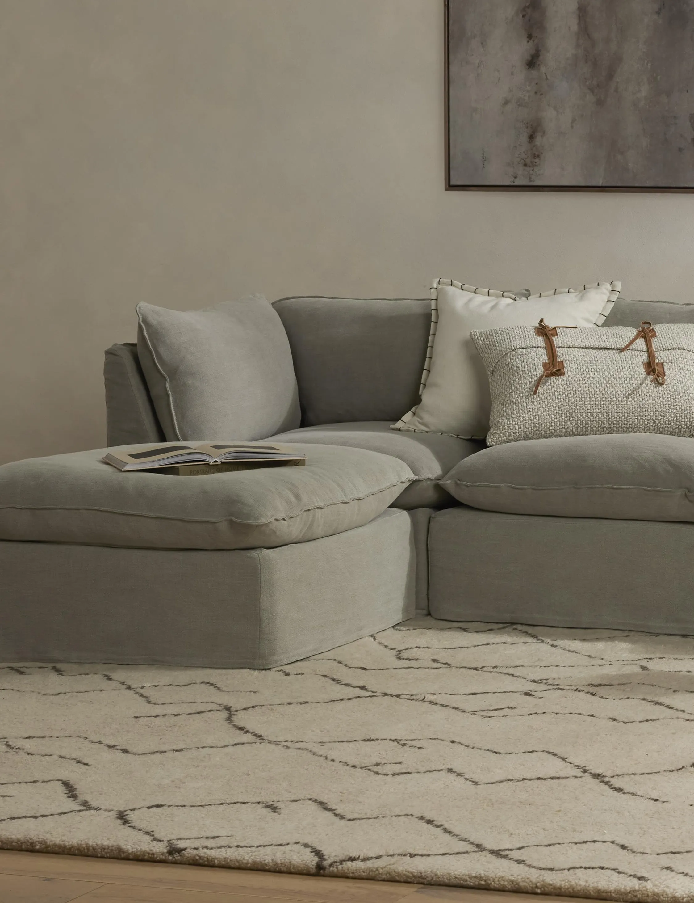 Costello Slipcover Sofa with Ottoman