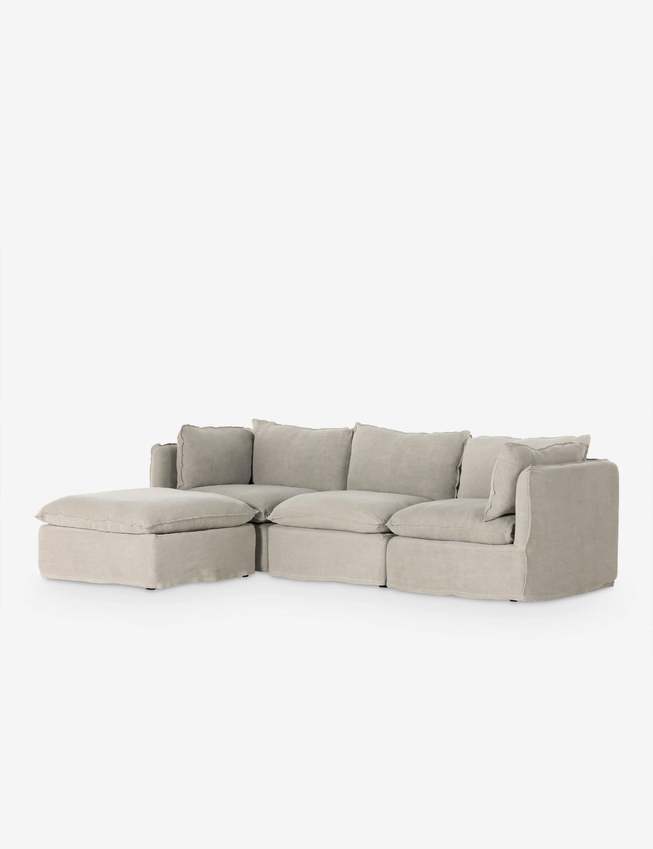 Costello Slipcover Sofa with Ottoman