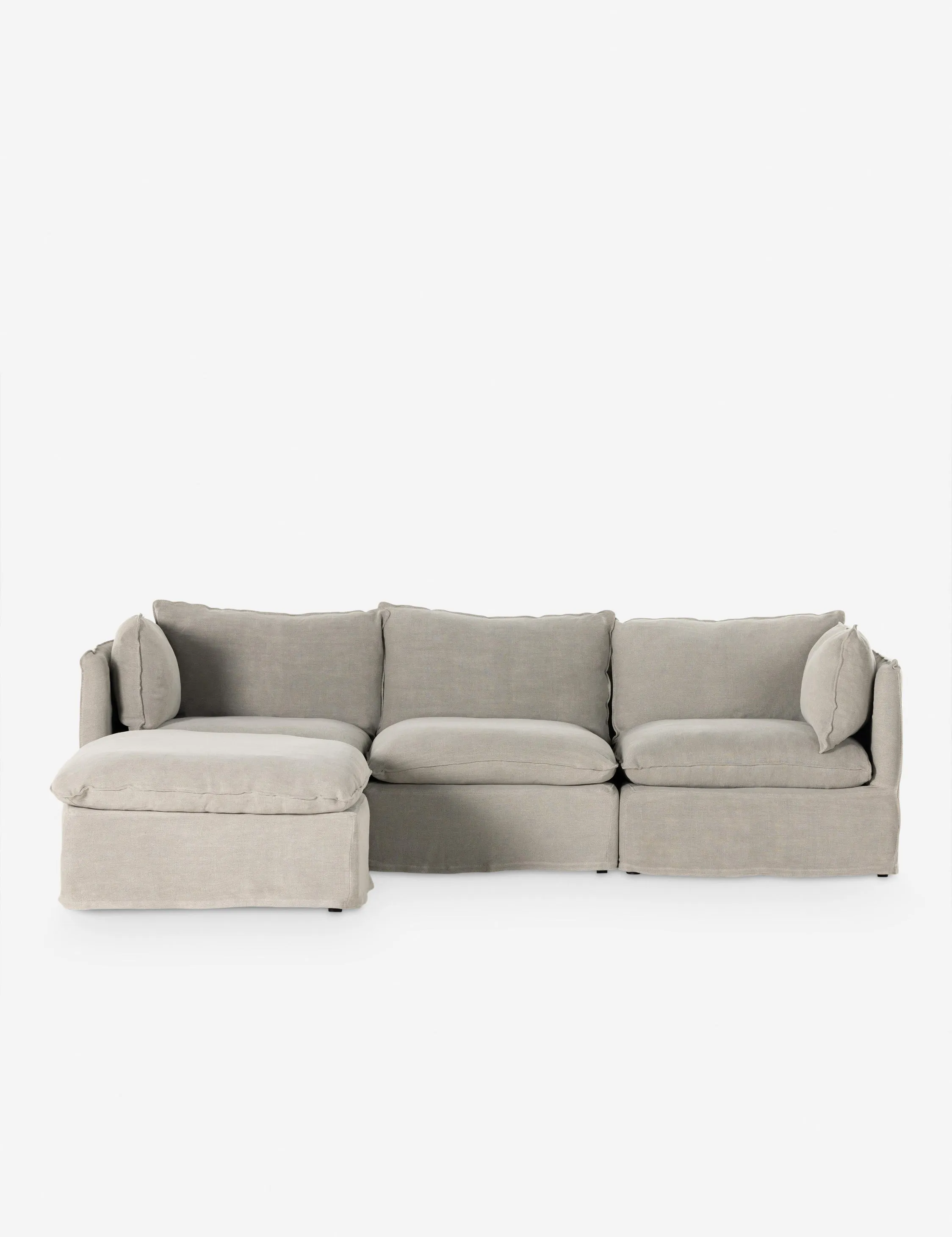 Costello Slipcover Sofa with Ottoman