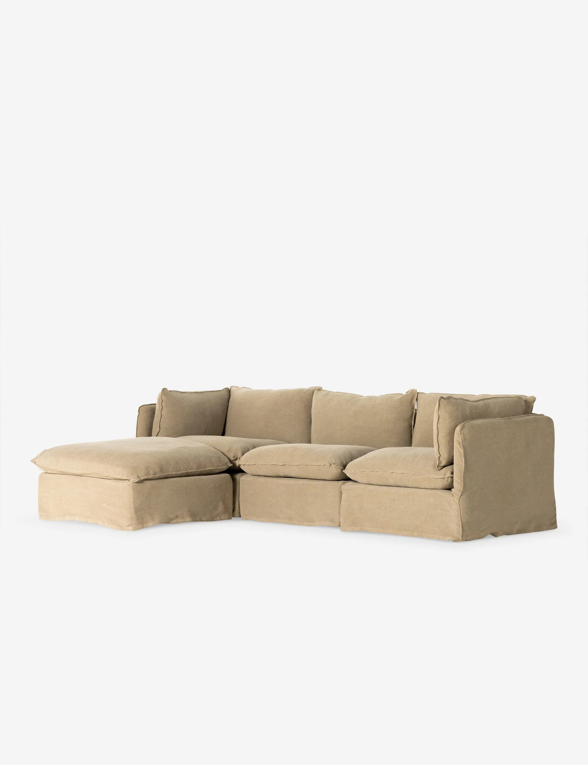 Costello Slipcover Sofa with Ottoman