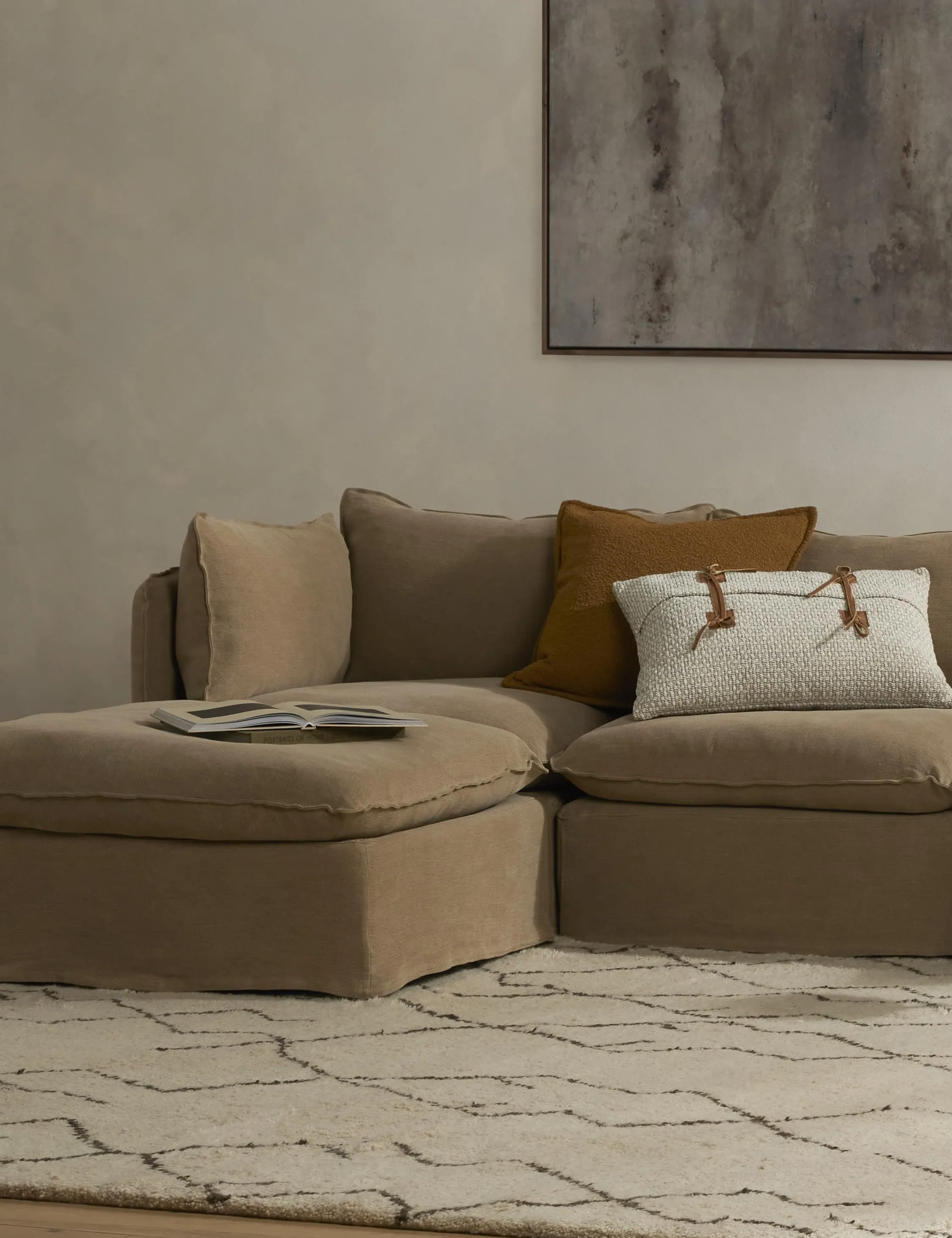 Costello Slipcover Sofa with Ottoman