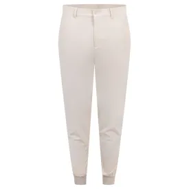 Cuff Double Weave Stretch Jogger Pants Moonbeam - AW24