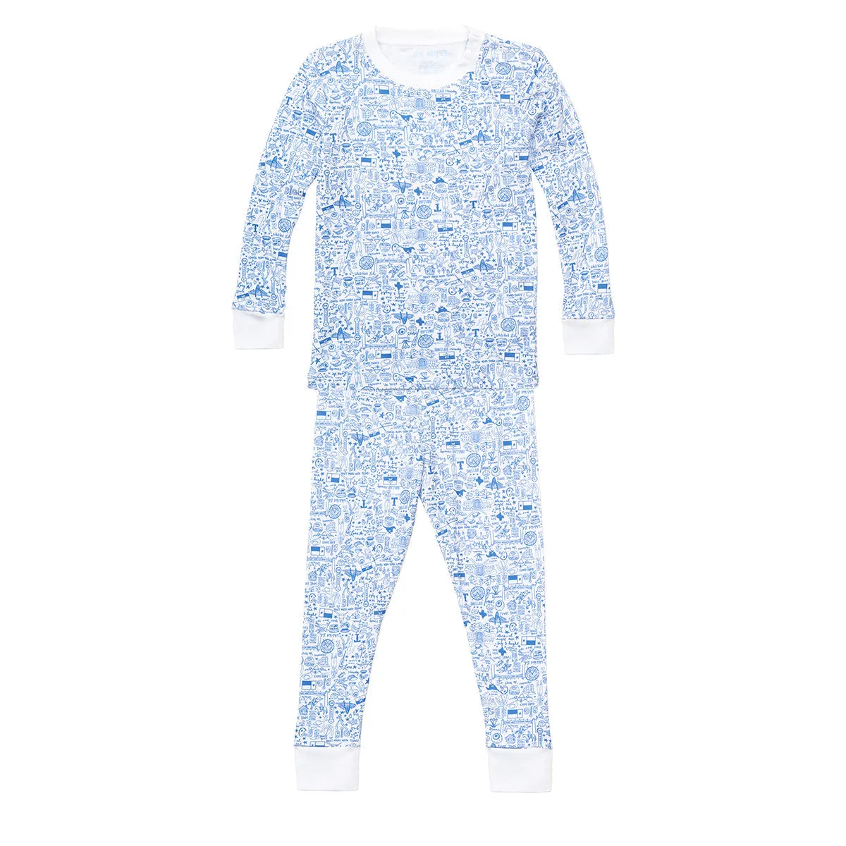 Dallas-Fort Worth Two Piece Kids Pajamas