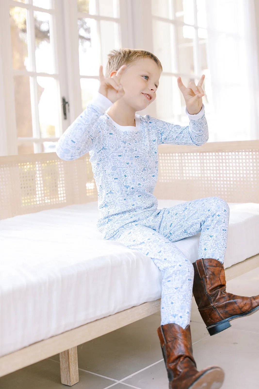 Dallas-Fort Worth Two Piece Kids Pajamas