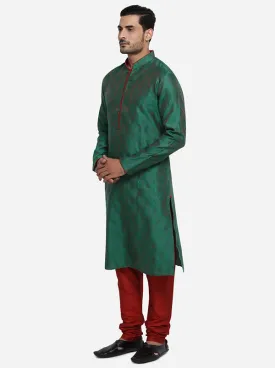 Dark Green Kurta Set | Azania