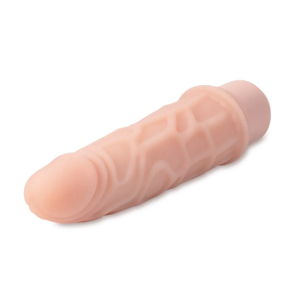 Dr. Skin Silicone By Blush® | Dr. Robert Beige 7.25-Inch Long Vibrating Dildo