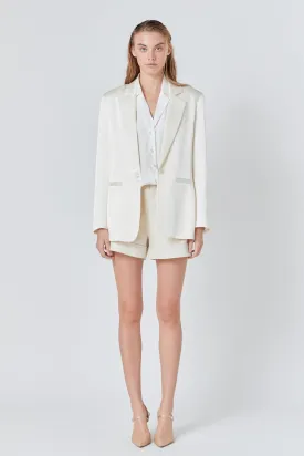 Endless Rose - Satin Relaxed Blazer