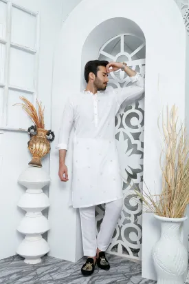 ER 507 White Kurta Pajama