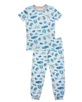 Esme Blue Jet Set S/S Pajama Set