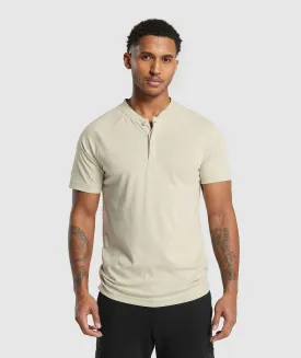 Gymshark Rest Day Commute Polo Shirt - Pebble Grey