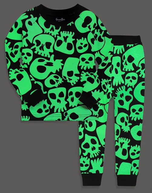 Halloween Skull Boom Long Sleeve Pajama