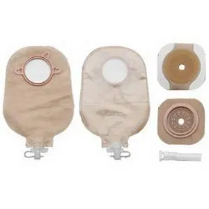 Hollister New Image Two-Piece Non-Sterile Urostomy Pouch Kit 2-1/4" Stoma Opening, 2-3/4" Flange, Ultra-Clear