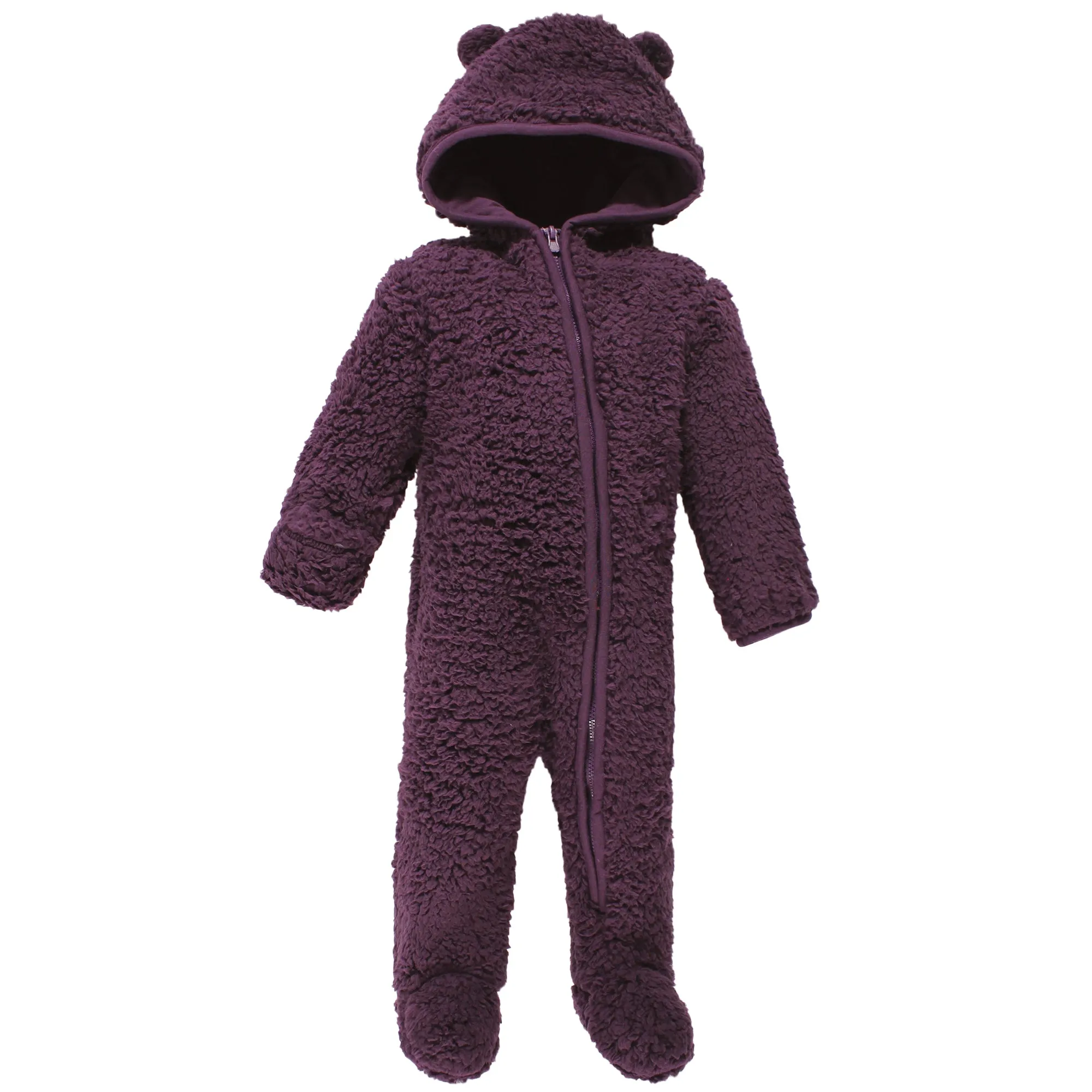 Hudson Baby Fleece Sleep and Play, Purple