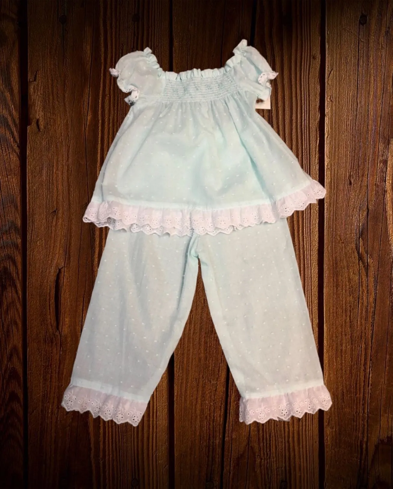 Infant Mint Two Piece Pajama