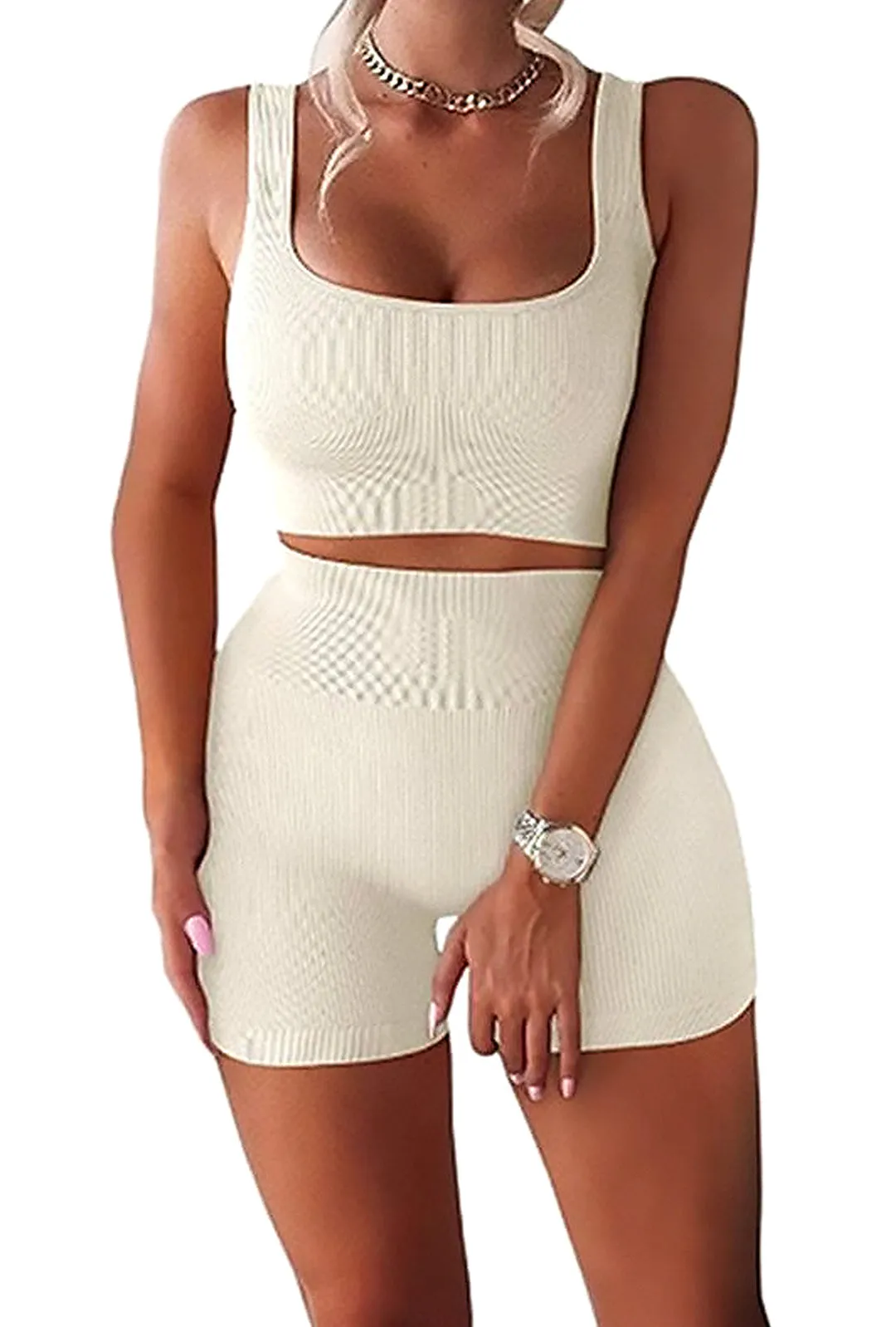 JAYNI - RIB KNIT LOUNGE 2 PIECE