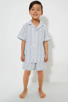 Kid's Vintage French Stripes Short Set