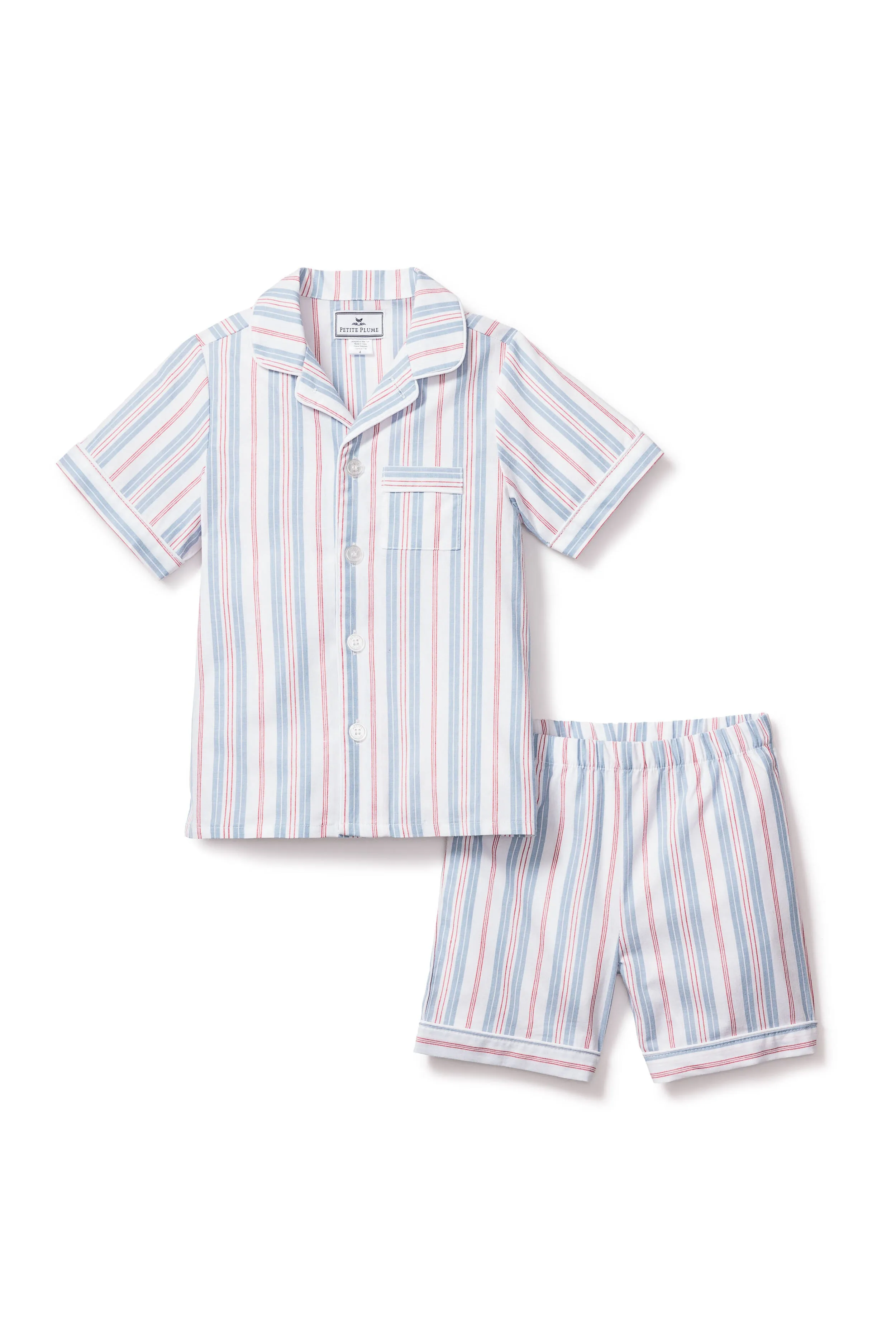 Kid's Vintage French Stripes Short Set