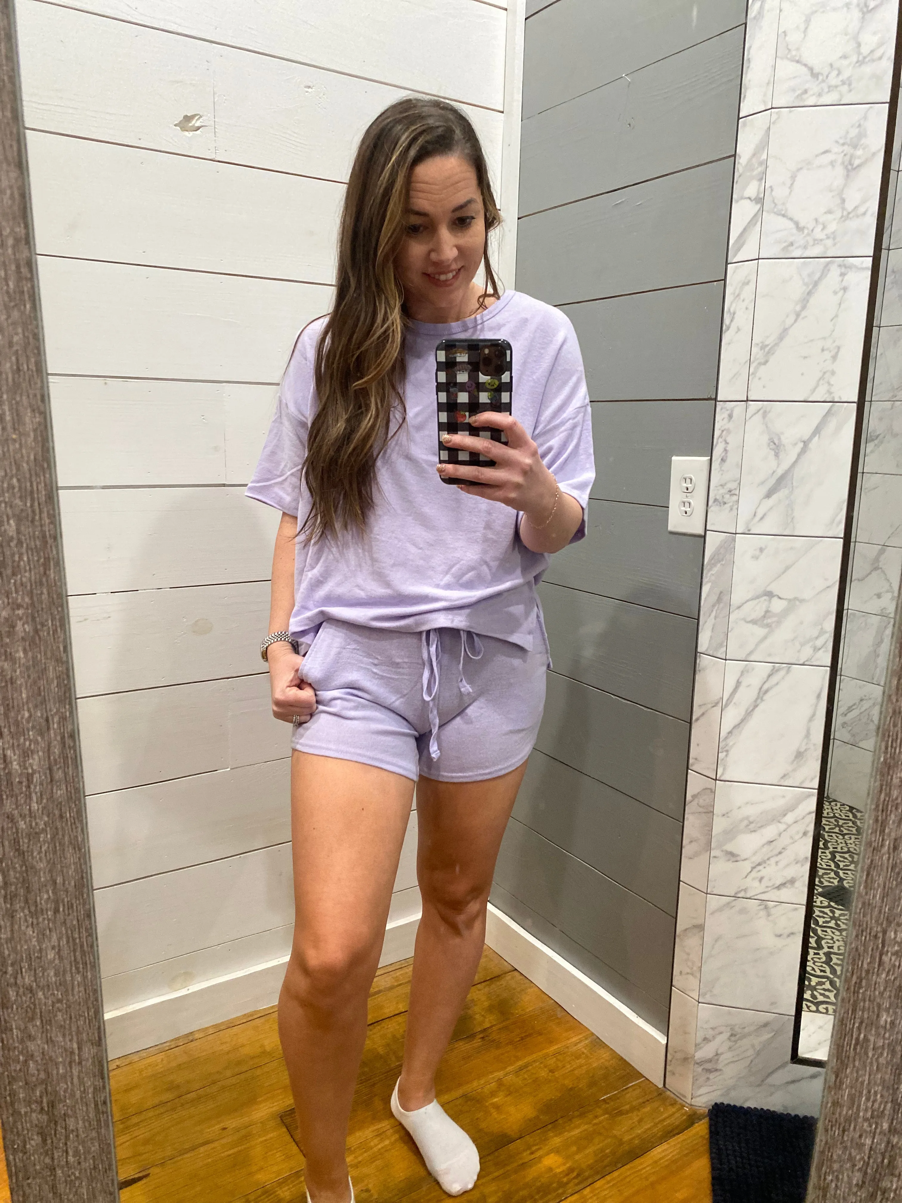 Lavender Haze Shorts Lounge Set