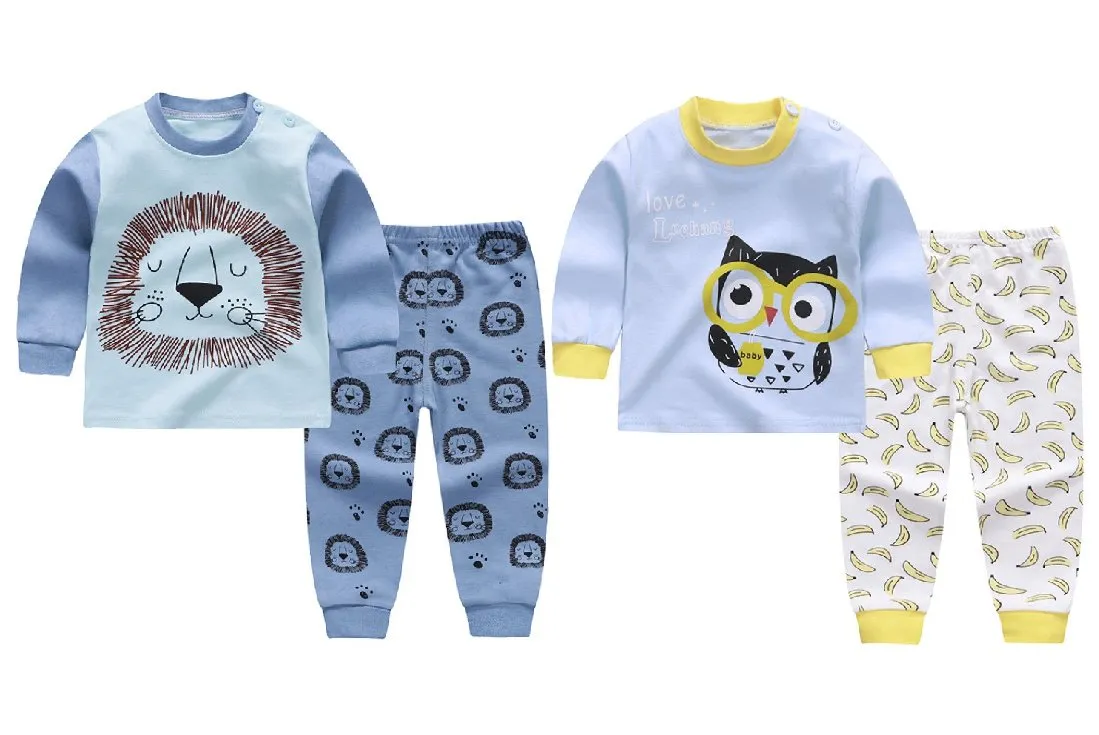 Lolo the Lion and Mr. Owl Baby and Toddler Pyjama Set of 2