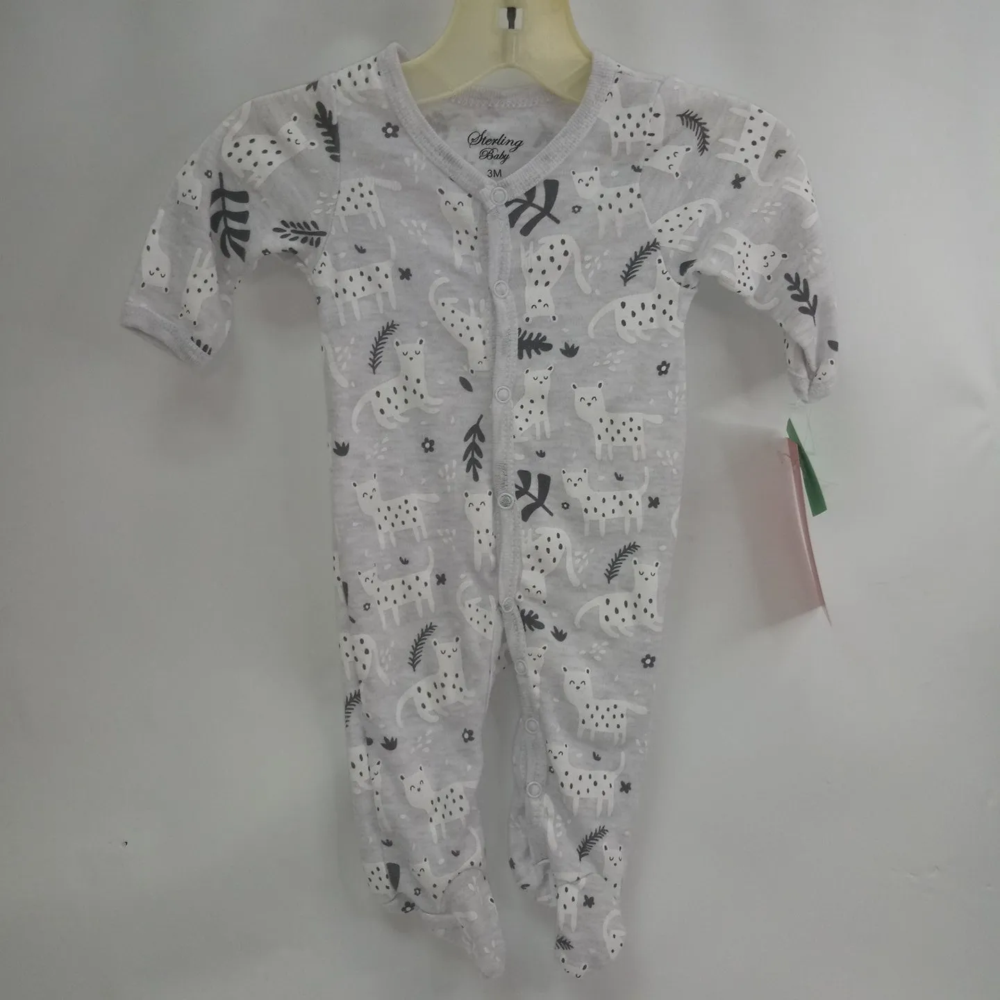 Long Sleeve 1pc Pajamas  By Sterling Baby Size 3M