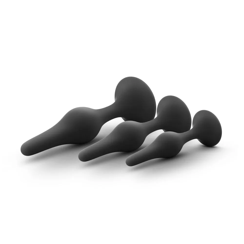 Luxe By Blush® | Beginner Kit Black Anal Plug With Suction Cup Base