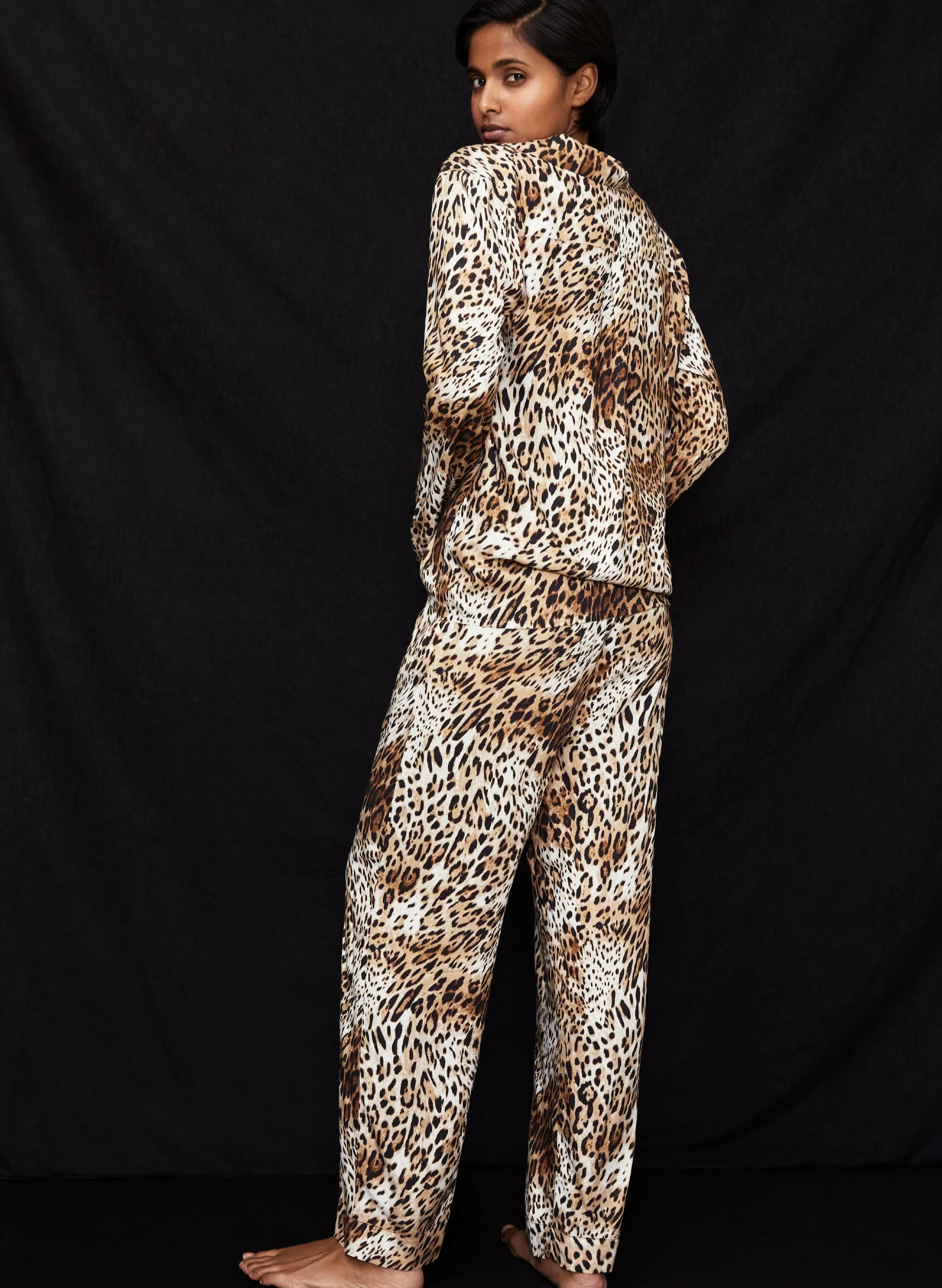 Mia LENZING™ ECOVERO™ Pyjamas | Natural Leopard