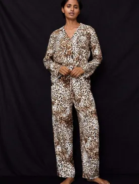 Mia LENZING™ ECOVERO™ Pyjamas | Natural Leopard