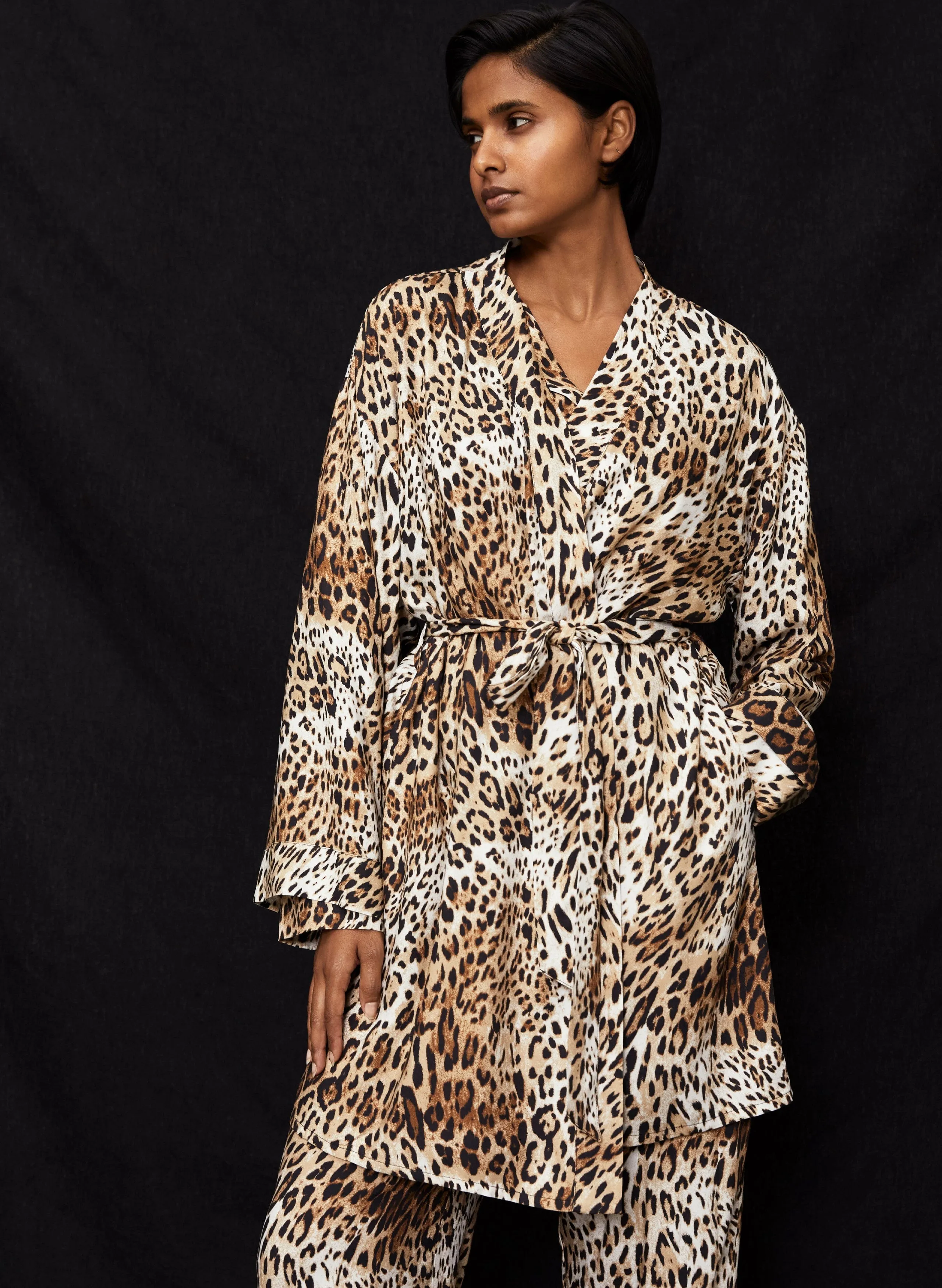 Mia LENZING™ ECOVERO™ Pyjamas | Natural Leopard