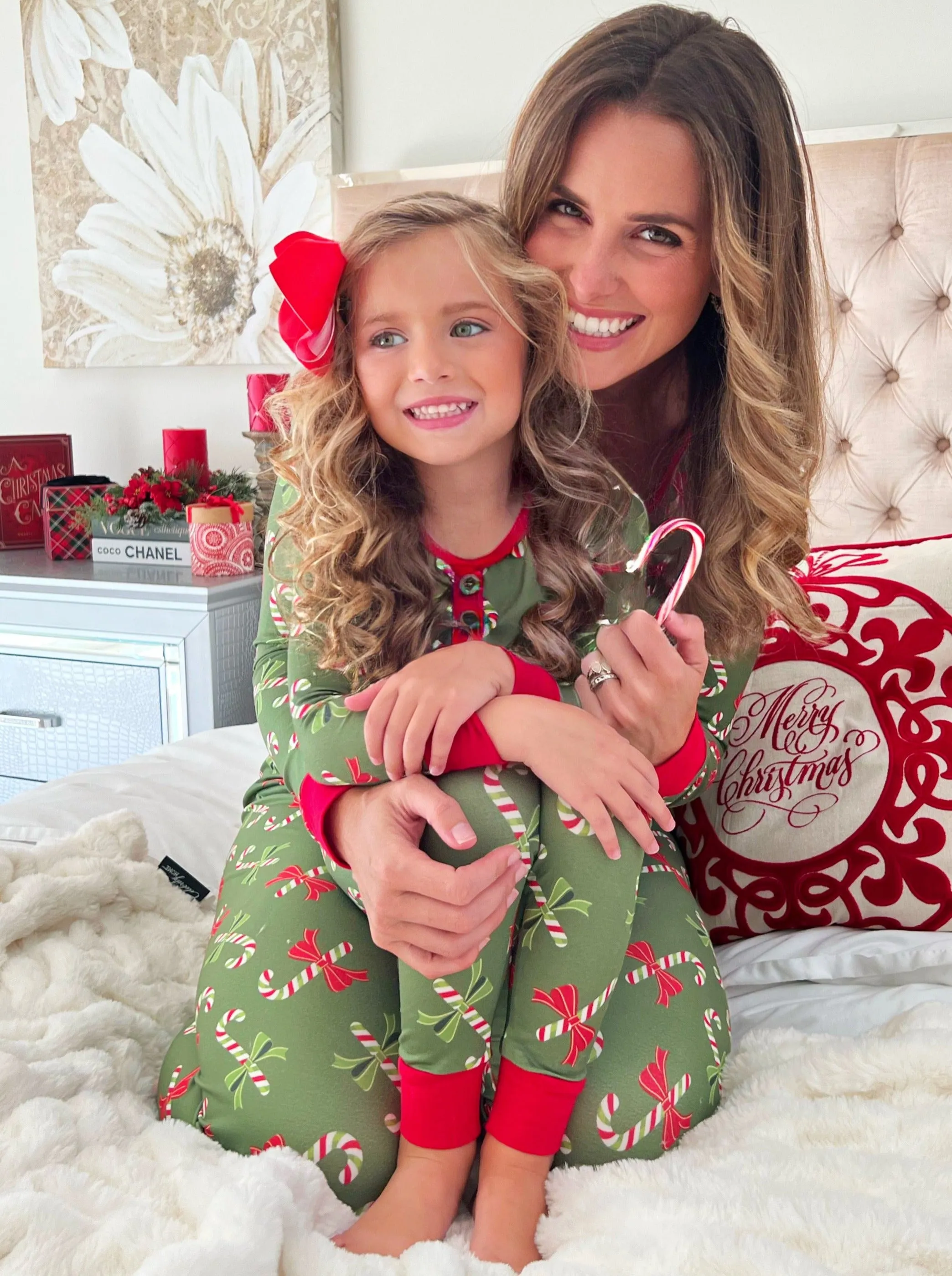 Mommy and Me Candy Cane Wonderland Pajama Set