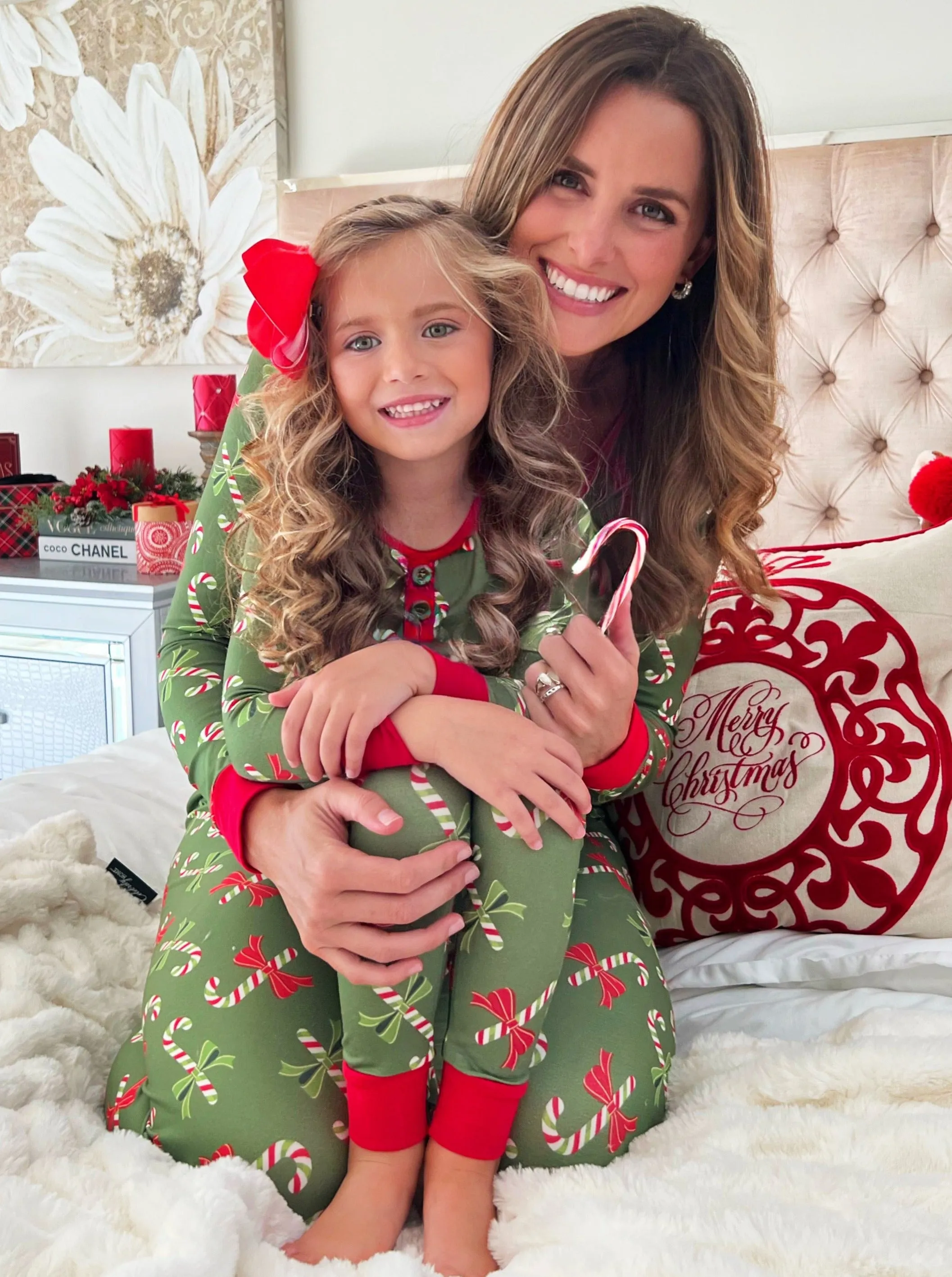 Mommy and Me Candy Cane Wonderland Pajama Set