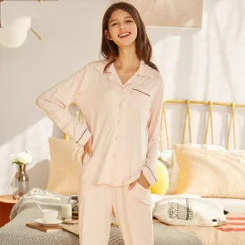 Nsquared Cardigan Modal Long Sleeve Lapel Pajamas Sets